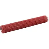 vidaXL Kippengaas 25x1 m staal met PVC coating rood
