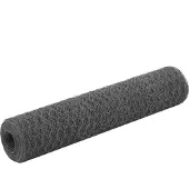 vidaXL Stalen draadhek met PVC-coating, 25x0,75 meter, grijs