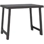 vidaXL Campingtafel hout-look 79x56x64 cm PP antracietkleurig