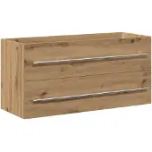 vidaXL Badkamer wastafelkast Artisan Oak 100x38,5x48 cm Engineered Wood