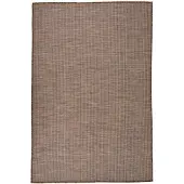 vidaXL Buitenkleed platgeweven 120x170 cm bruin