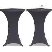 vidaXL Tafelhoes stretch 2 stuks 70 cm antraciet