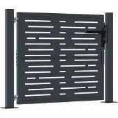 vidaXL Poort 100x75 cm met vierkantontwerp staal antracietkleurig
