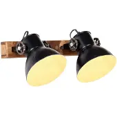 vidaXL Wandlamp industrieel E27 45x25 cm zwart