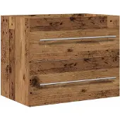 vidaXL Wastafelmeubel 60x38,5x48 cm spaanplaat oud hout