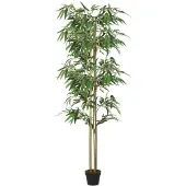 vidaXL Kunstplant bamboe 988 bladeren 150 cm groen