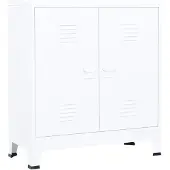 vidaXL Opbergkast industrieel 90x40x100 cm staal wit