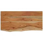 vidaXL Wandschap rechthoekig natuurlijke rand 60x30x2,5 cm acaciahout
