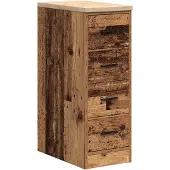 vidaXL Garagekast 30x51x85 cm massief grenenhout oud hout