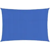 vidaXL Zonnezeil 160 g/m² rechthoekig 5x7 m HDPE blauw