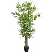 vidaXL Kunstplant bamboe 552 bladeren 120 cm groen