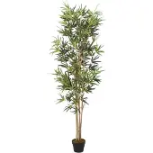 vidaXL Kunstplant bamboe 1104 bladeren 180 cm groen