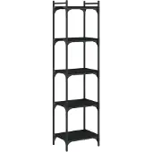 vidaXL Boekenkast 5-laags 40x30x154 cm bewerkt hout zwart