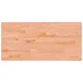 vidaXL Bureaublad 115x55x2,5 cm massief beukenhout