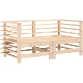 vidaXL Tuinhoekbanken 2 st massief grenenhout