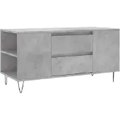 vidaXL Salontafel, betonkleur, 102x44,5x50 cm, houtvezel