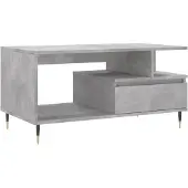 vidaXL Salontafel, betonkleur, 90x49x45 cm, houtvezel