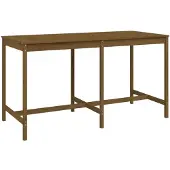 vidaXL Tuintafel 203,5x90x110 cm massief grenenhout honingbruin