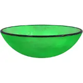 vidaXL Wasbak 42x14 cm gehard glas groen