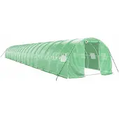 vidaXL Tuinkas met stalen frame 60 m² 20x3x2 m groen