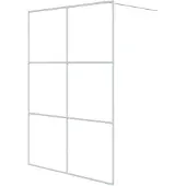 vidaXL Inloopdouchewand 140x195 cm transparant ESG-glas wit