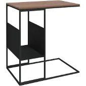vidaXL Bijzettafel zwart, 55x36x59,5 cm, houtvezel