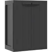 vidaXL Tuinkast 65x37x85 cm polypropeen zwart