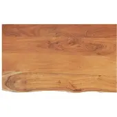 vidaXL Wastafelblad rechthoekig 100x60x2,5 massief acaciahout