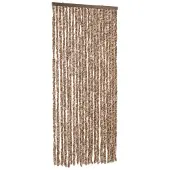vidaXL Vliegenhor met beige en donkerbruine kleur, 90x220 cm, chenille