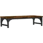 vidaXL Monitorstandaard 55x23x14 cm bewerkt hout gerookt eikenkleurig