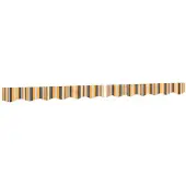 vidaXL Markiesdoek, geel en grijs gestreept, 280x20 cm