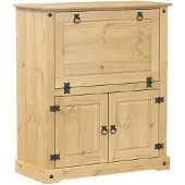 vidaXL Wijnkast Corona 97x45x114 cm massief grenenhout