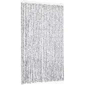 vidaXL Vliegengordijn 118x220 cm chenille lichtgrijs en donkergrijs