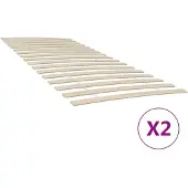 vidaXL Bedlattenvervanging met 34 latten 2 stuks 90x200 cm
