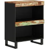 vidaXL Bijzetkast 60x33x75 cm massief gerecycled hout
