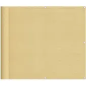 vidaXL Balkonscherm 90x400 cm 100% oxford polyester zandkleurig