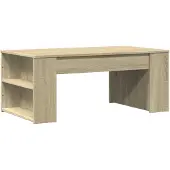 vidaXL Salontafel 102x55x42 cm bewerkt hout sonoma eikenkleurig