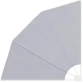 vidaXL Balkonscherm inklapbaar 140x140 cm grijs