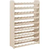vidaXL Wijnrek 72,5x25x111,5 cm massief grenenhout