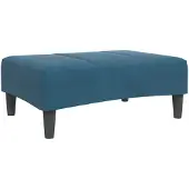 vidaXL Voetenbank 77x55x31 cm fluweel blauw