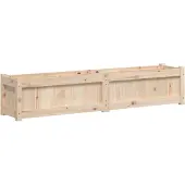vidaXL Plantenbak 150x31x31 cm massief grenenhout