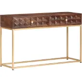 vidaXL Consoletafel 122x36x75 cm Massief mangohout
