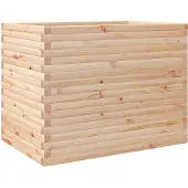 vidaXL Plantenbak 90x60x68,5 cm massief grenenhout