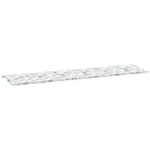 vidaXL Tuinbankkussen bladpatroon 200x50x3 cm stof