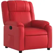vidaXL Fauteuil verstelbaar kunstleer rood