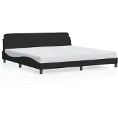 vidaXL Bedframe "Dover", zwart, 200x200 cm, fluweel