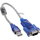 InLine USB-naar-serieel adapterkabel, stekker A naar 9-pins Sub-D-stekker