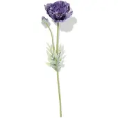 HEMA Kunstbloem Klaproos 55cm Rubber Paars (paars)