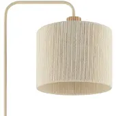 Brilliant Arlo - Vloerlamp - 1-lichts - E27 - Beige/Hout