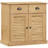 vidaXL Hoge kast VIGO 78x40x175 cm massief grenenhout
